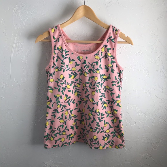 Lands’ End Lemon Cotton Tank Top - Picture 1 of 4